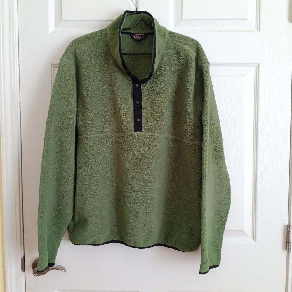 L.L.Bean Men’s Fleece Snap Pullover XL